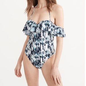 Abercrombie off the shoulder push-up swimsuit